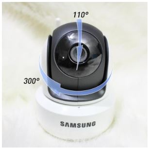 Samsung SEW 3043W Pan and Tilt Angles